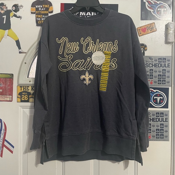 NFL New Orleans Saints Black Sweatshirt - Picture 1 of 7